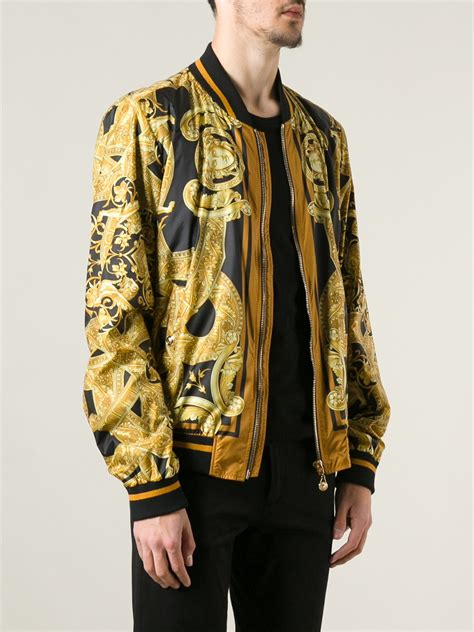 versace mens coat|versace bomber jackets for men.